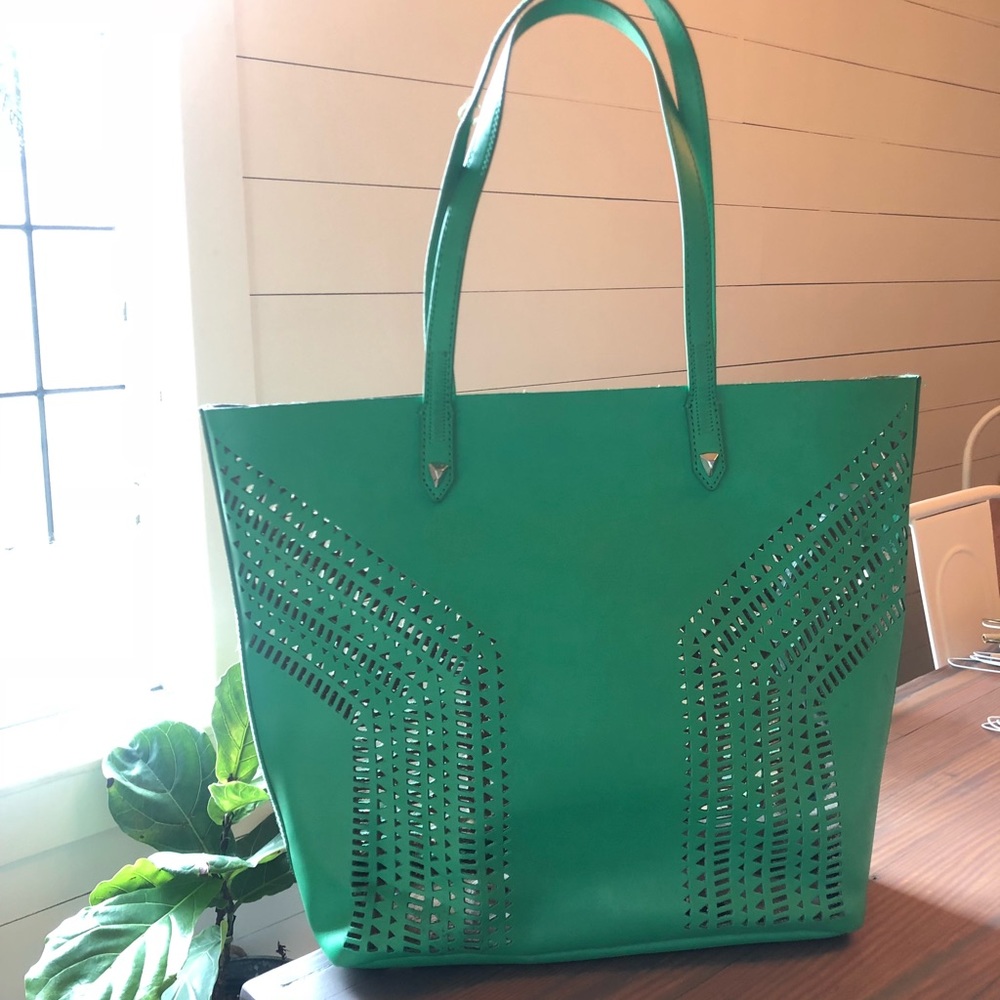 Stella & Dot green tote